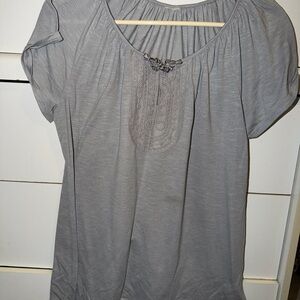 Elegant Gray Women's Top